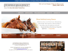 Tablet Screenshot of litchfieldhillsfence.com